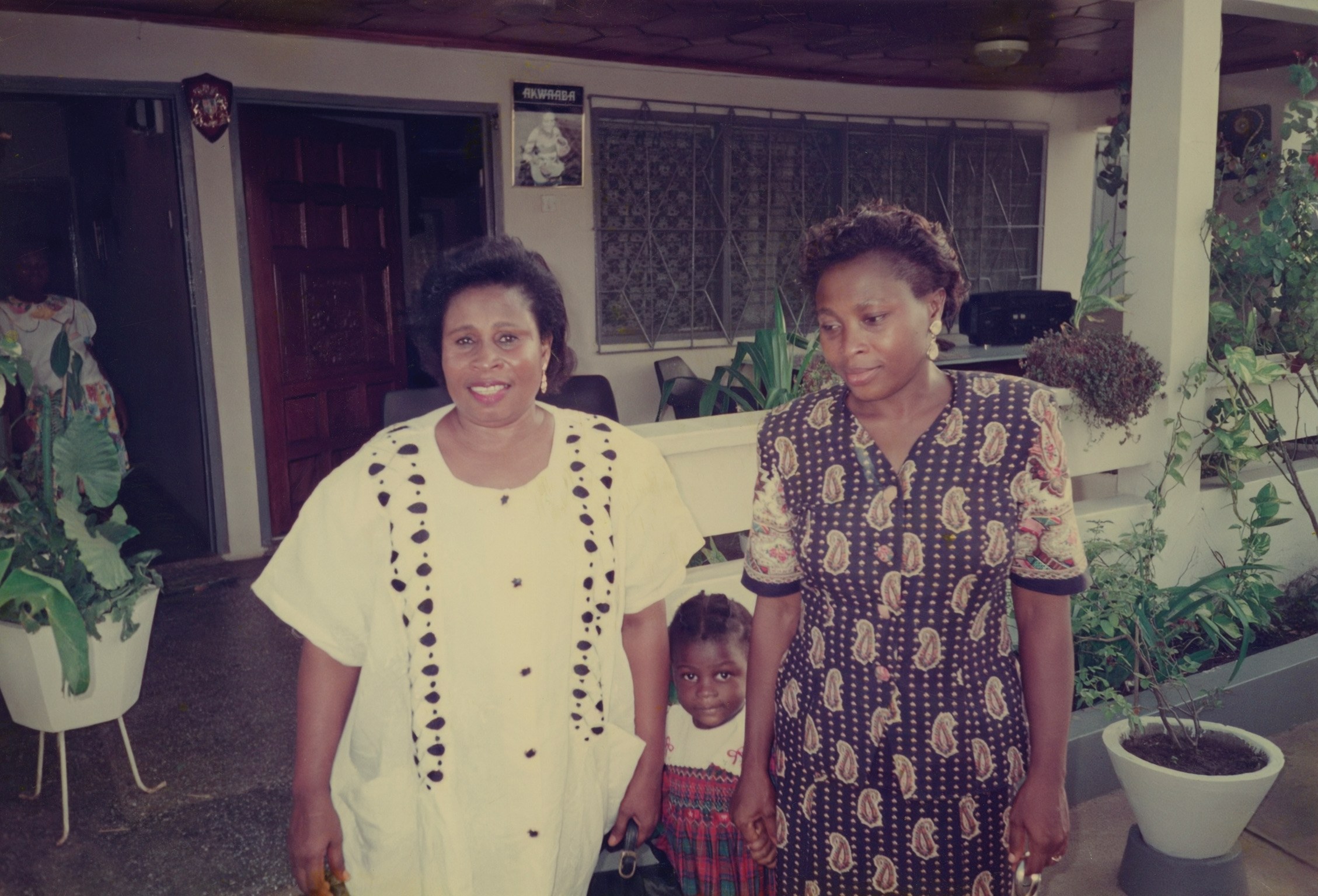 With family in the front room.
