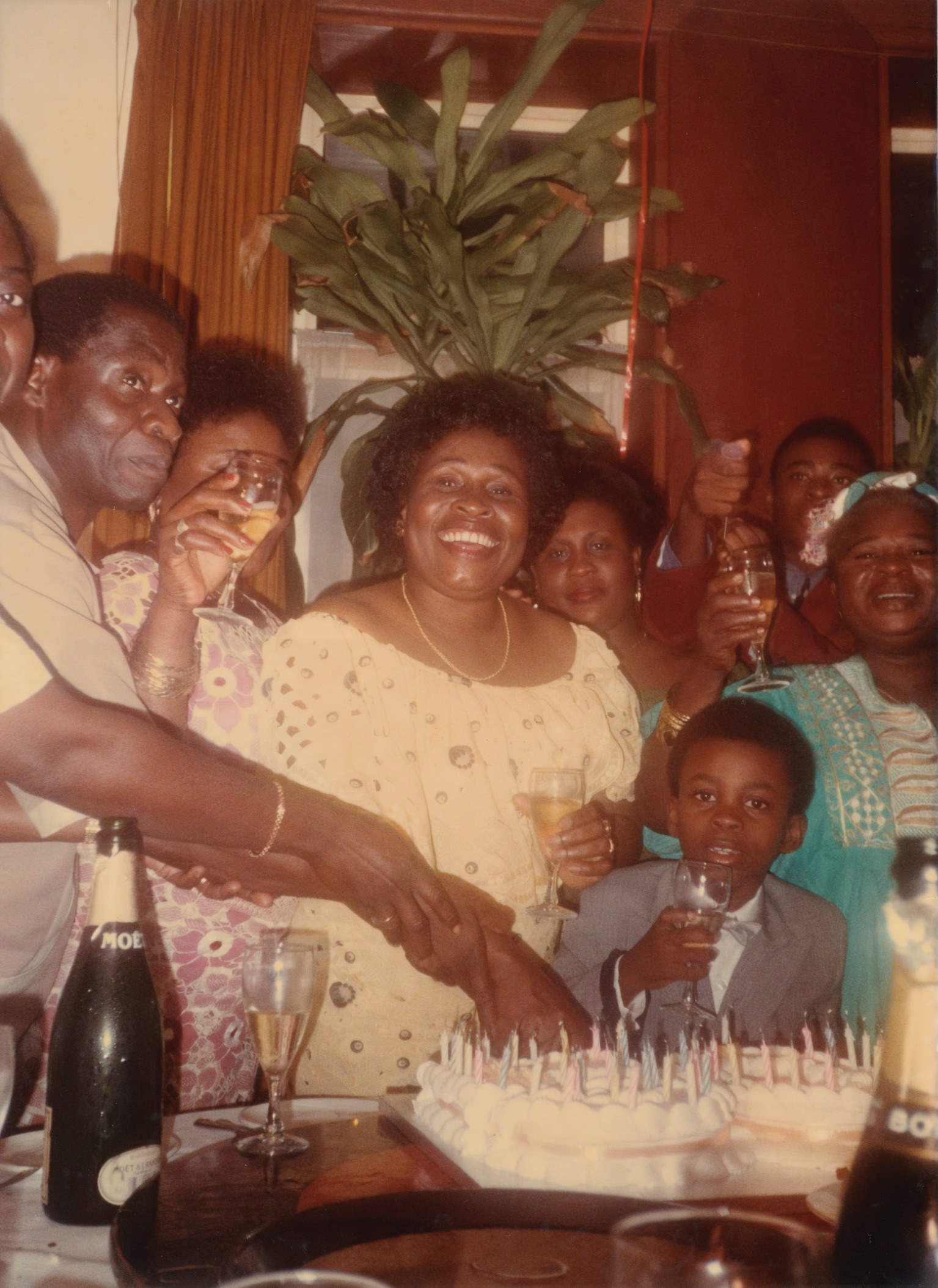 A birthday gathering at home.