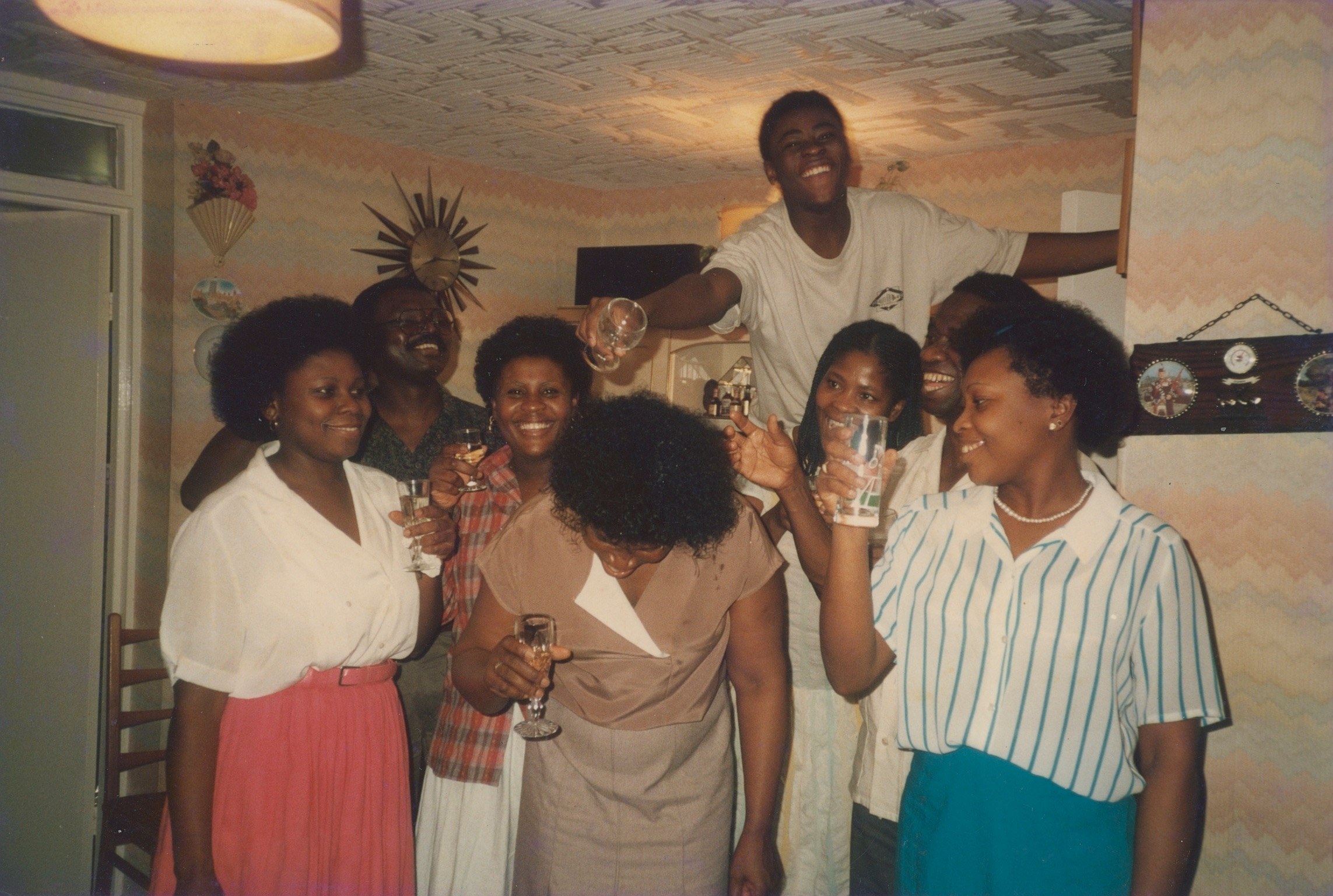 Celebrating with loved ones.